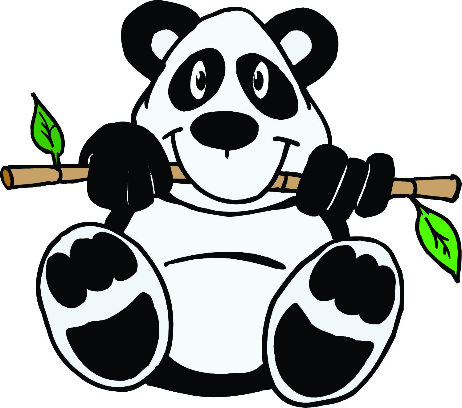 clipart panda food - photo #47