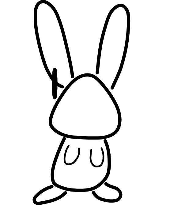 Bunny Clipart Black And White - Free Clipart Images