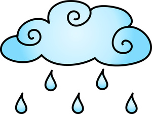 Weather Clipart Image - Raincloud Icon