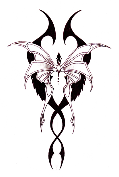 Tribal Art Butterfly - ClipArt Best