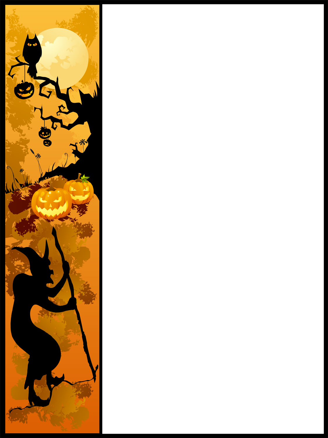 free halloween clip art frames - photo #10