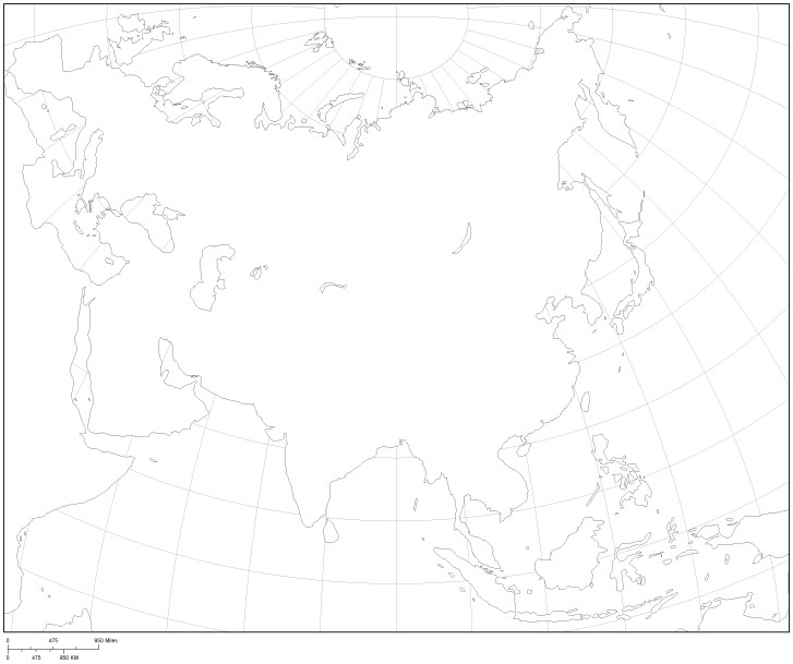 Asia Maps - Continent and World Region Maps - Adobe Illustrator ...