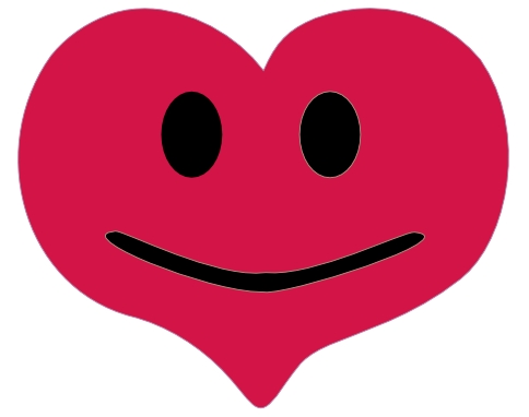 FREE SVG File – Smiley Happy Heart for Valentine's Day | Miss ...