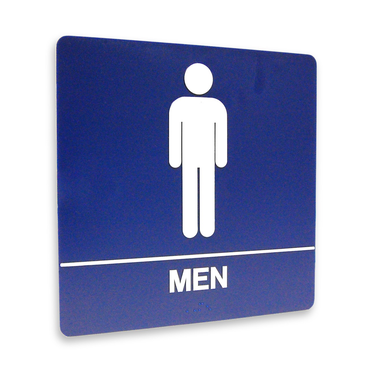 8" x 8" Restroom Sign - "MEN", (4) Standard Colors - The Kroy Sign ...