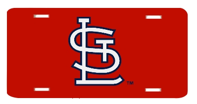 STL St. Louis Cardinals 2 CARDS BASEBALL LOGO VANITY AUTO LICENSE ...