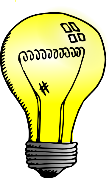 Incandescent Light Bulb clip art Free Vector