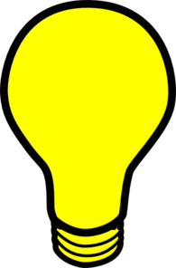 Yellow Light Bulb Clip Art - vector clip art online ...