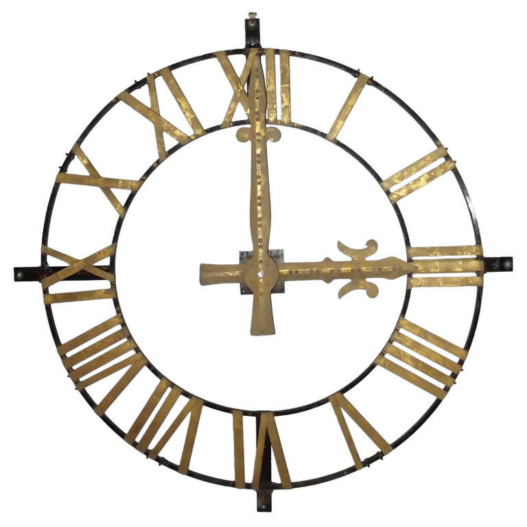 Clock Face w/ Hands at 1stdibs