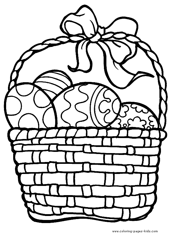 kids easter baskets coloring pages - photo #14