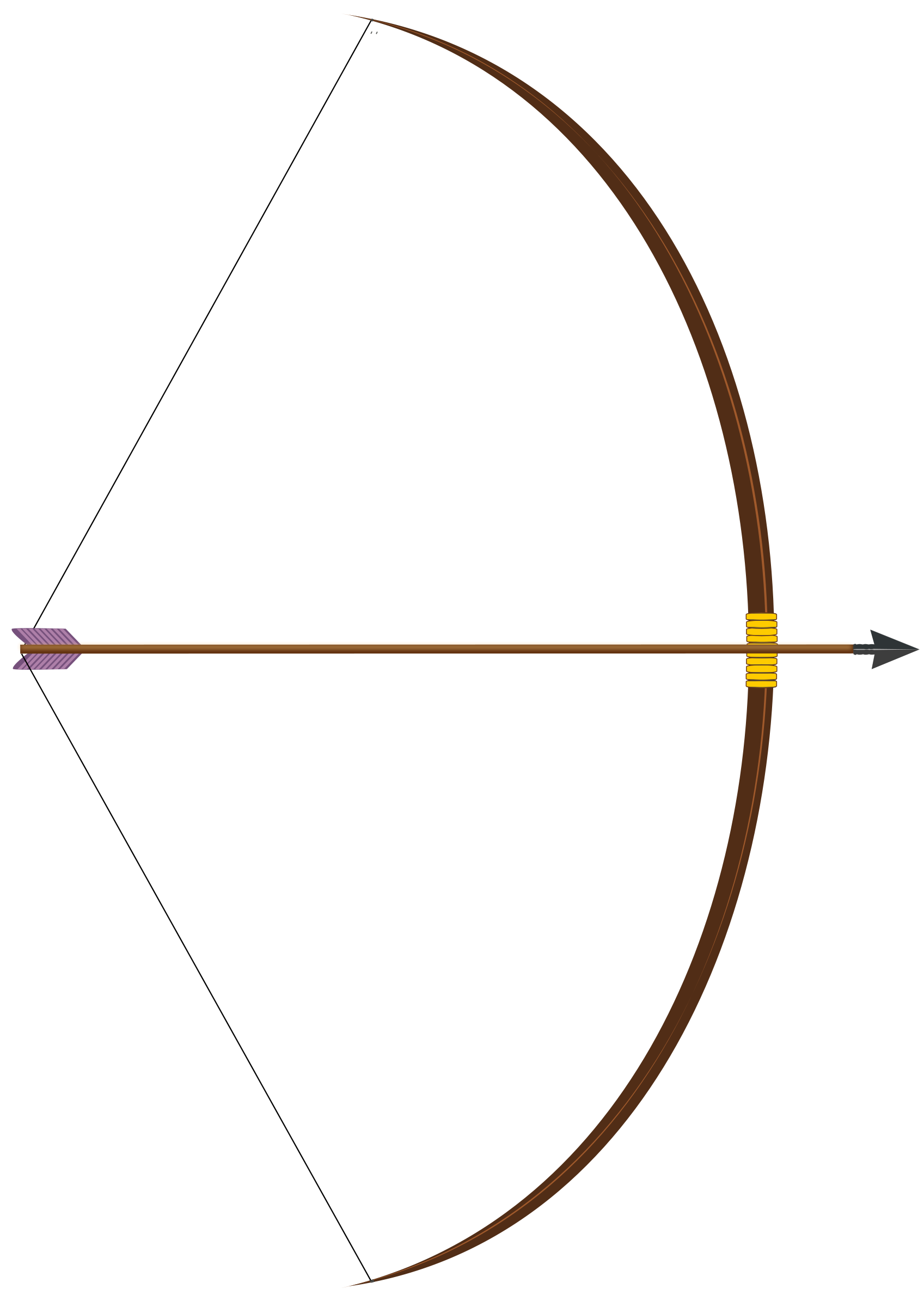 Clipart - bow with arrow