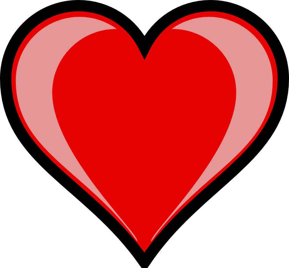 valentine heart highlight SVG