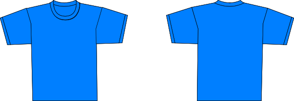 Blue T Shirt Template - ClipArt Best