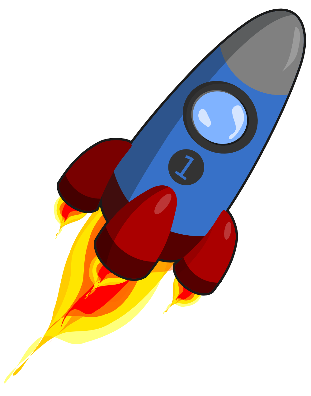 Rocket Blue and Red Christmas Xmas Electronics Toy Coloring Book ...