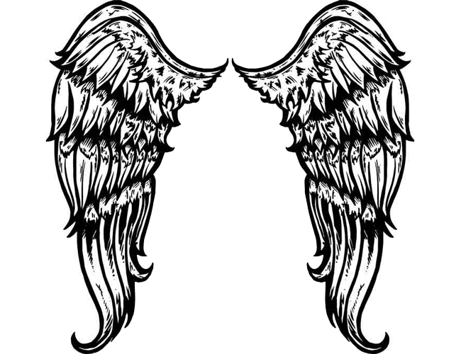 Large Tribal Angel Wings Tattoo - ClipArt Best - ClipArt Best