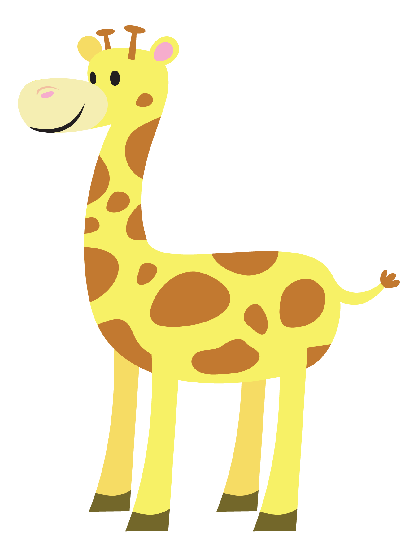 Free Cute Cartoon Giraffe Clip Art