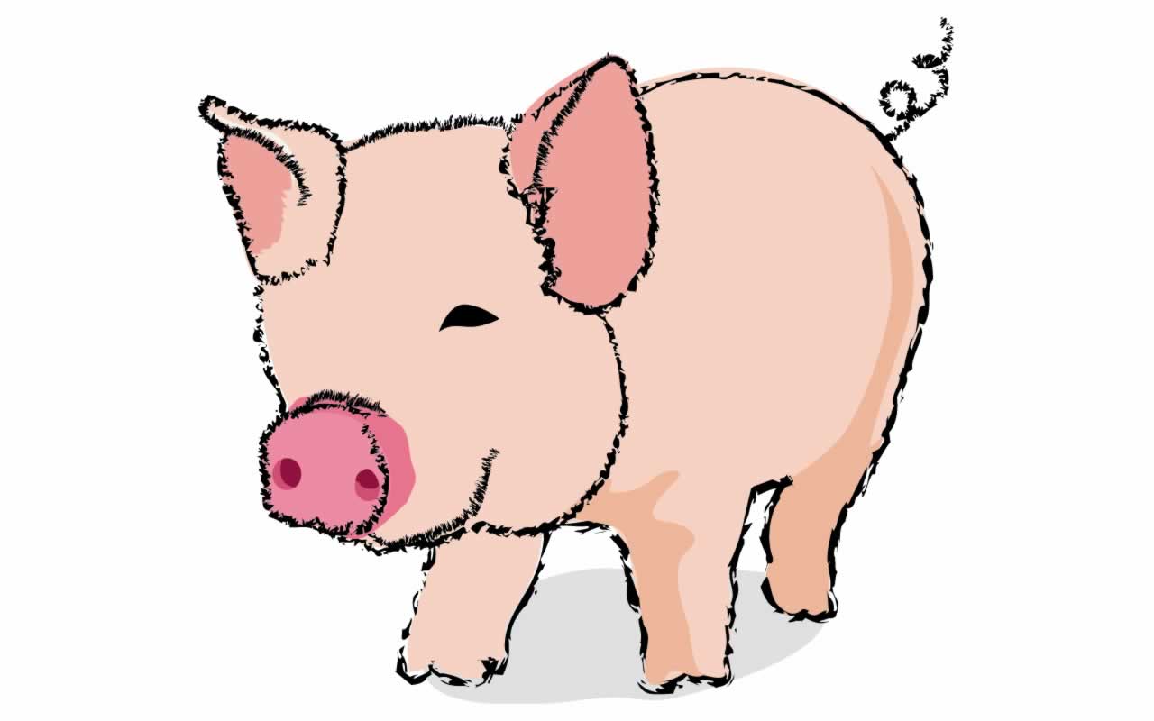 clipart pig eating - photo #44