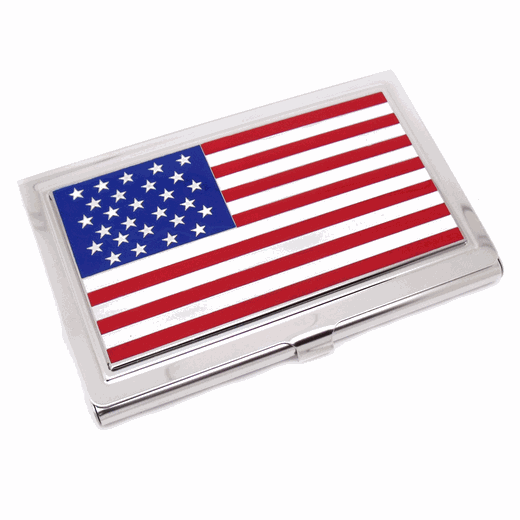 american flag business card