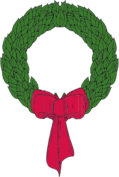 517 views Christmas Wreath Clip Art - vector clip art online ...