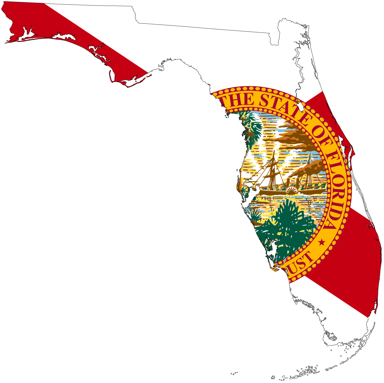 clipart map of florida - photo #11