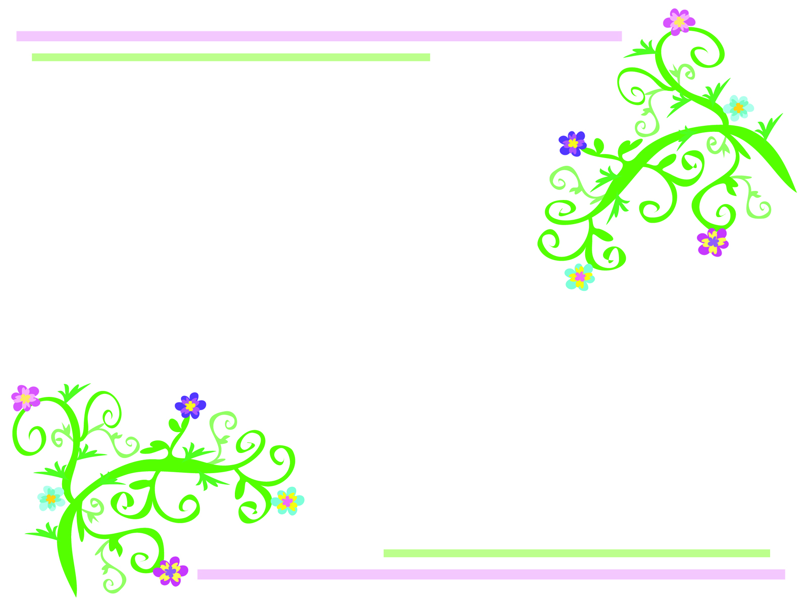 Floral Light Frame PPT Theme PPT Backgrounds - Powerpoint Backgrounds