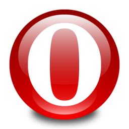 Opera White And Red Circle Icon, PNG ClipArt Image