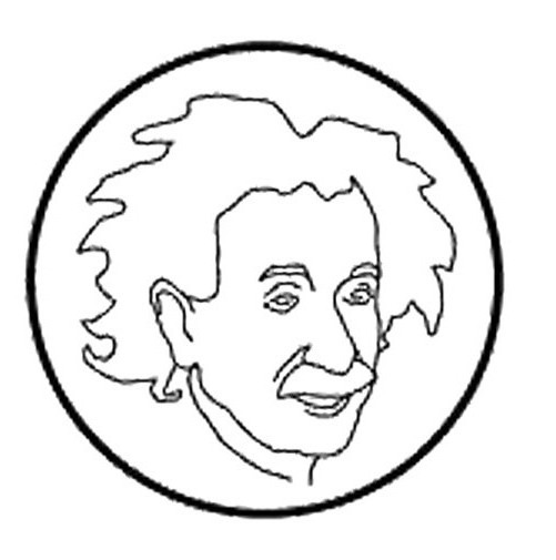 929 views Photos Albert Einstein Inside A Circle Coloring Photos - Figure ...