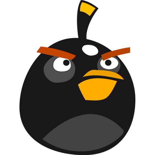 Angry Bird Black Icon, PNG ClipArt Image | IconBug.com