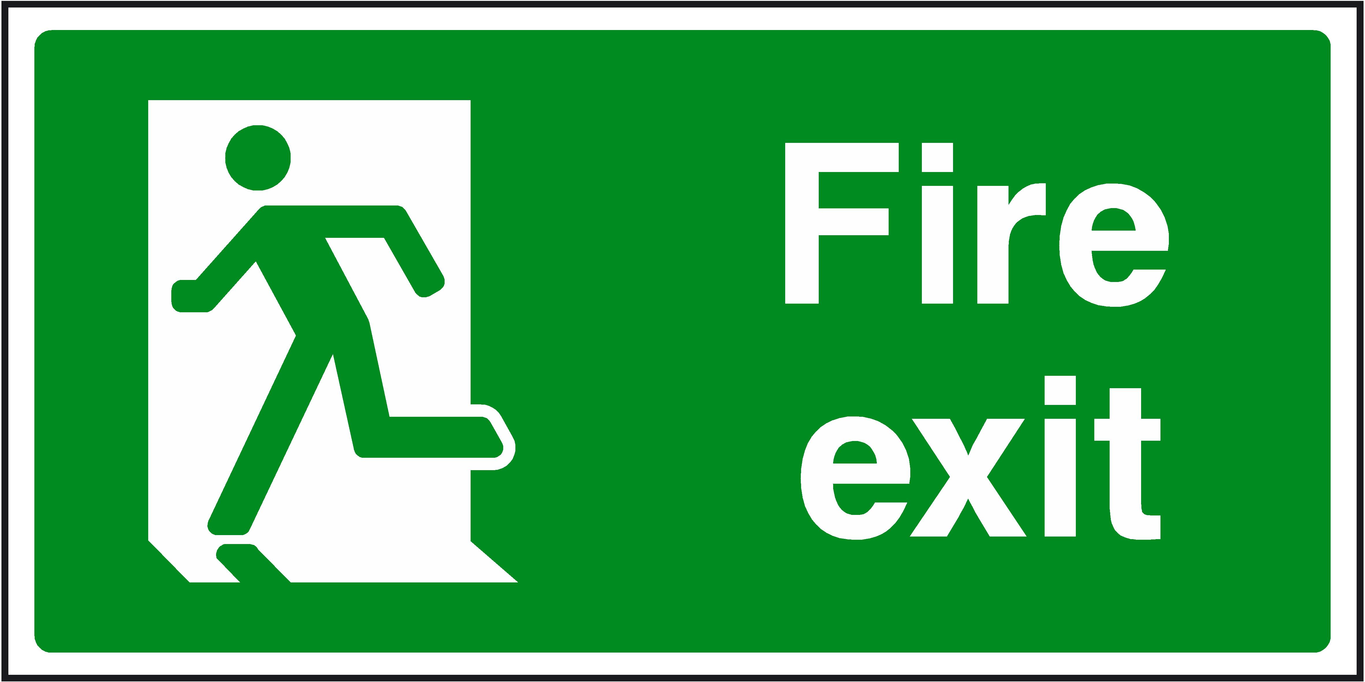 Exit Sign Clip Art - Tumundografico