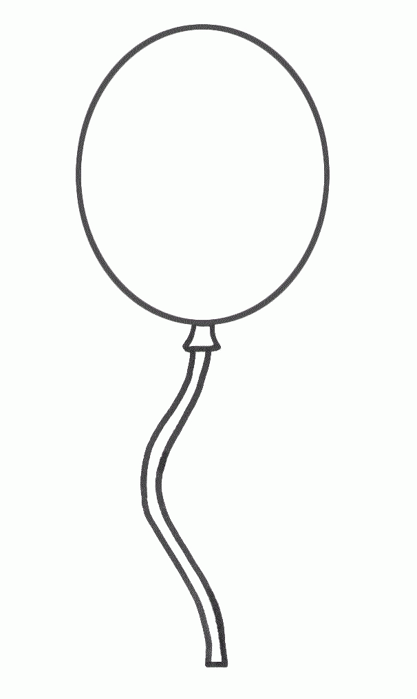 Balloon Template Printable - AZ Coloring Pages