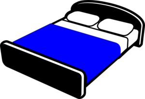 Clip Art Of A Big Bed Clipart