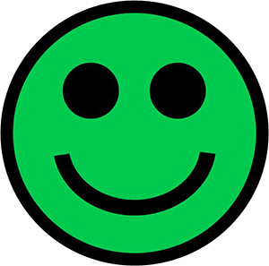 Smiley Symbol: Green Yellow Red Smileys for Ratings