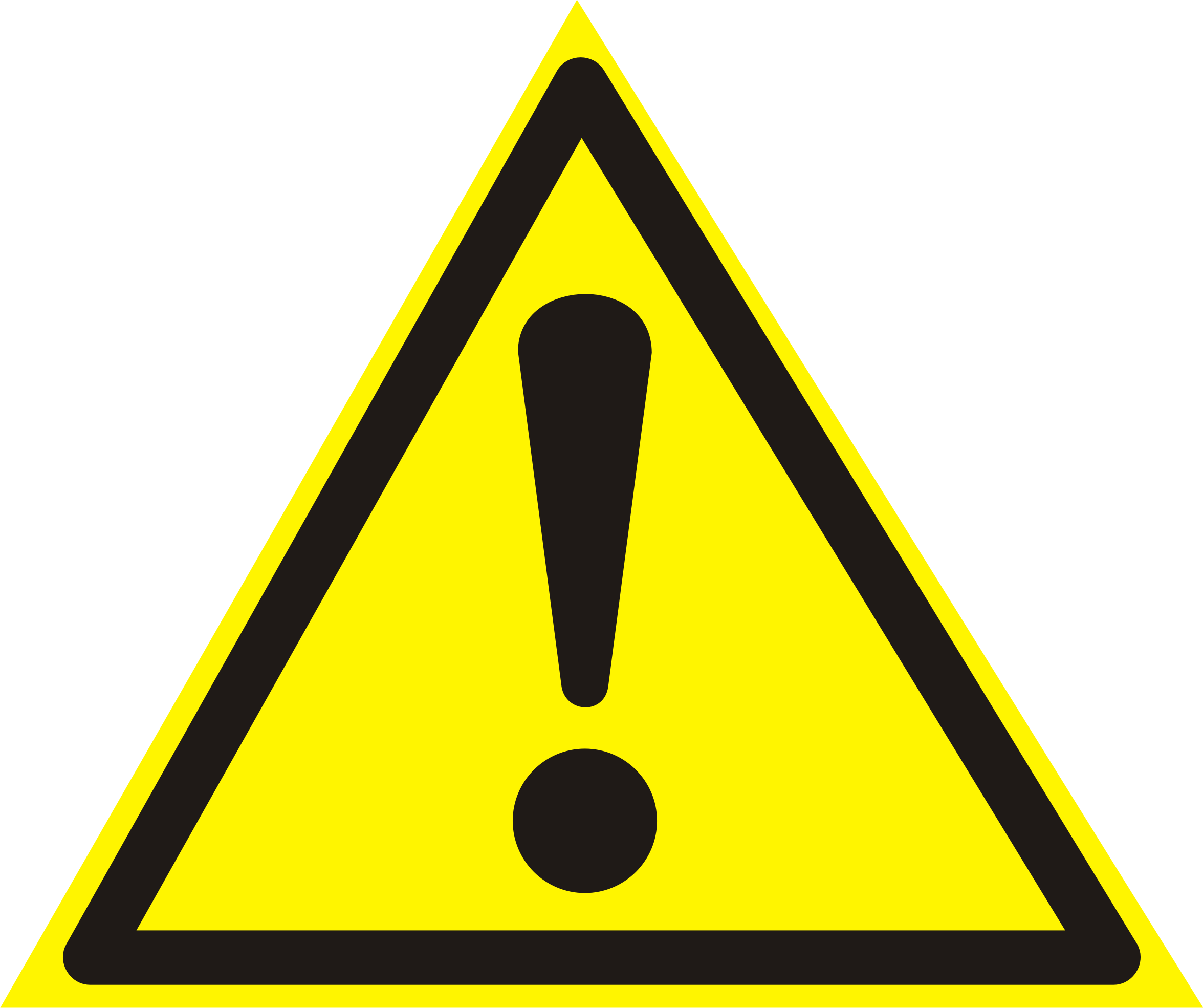 Vector symbol «Attention. Danger (other hazards)» (exclamation ...