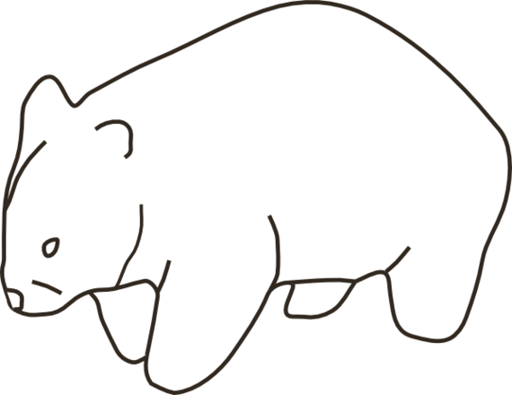 463 views Wombat Cartoon Clipart - Free to use Clip Art Resource