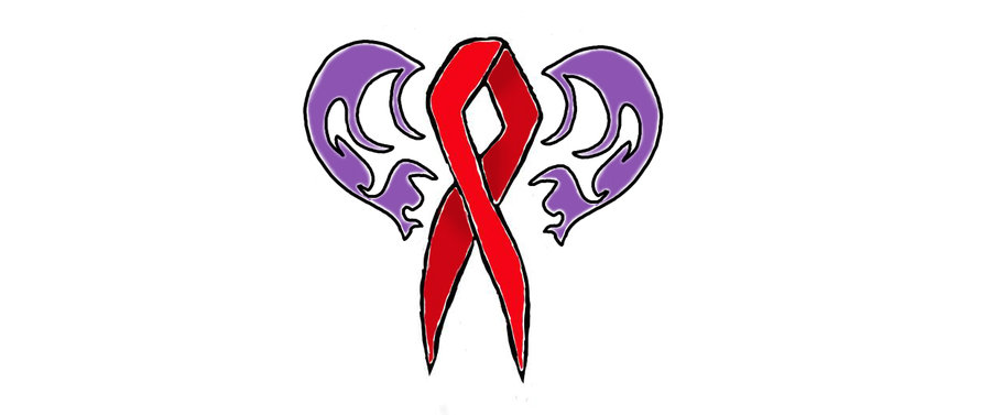 Aids + Heart Disease - Cancer Ribbon
