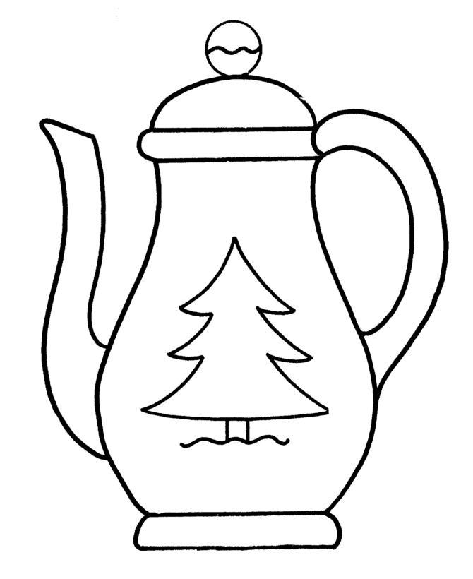 Teapot Coloring Page - AZ Coloring Pages