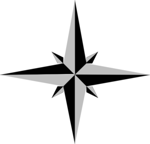 Gray Compass 1 Clip Art - vector clip art online ...