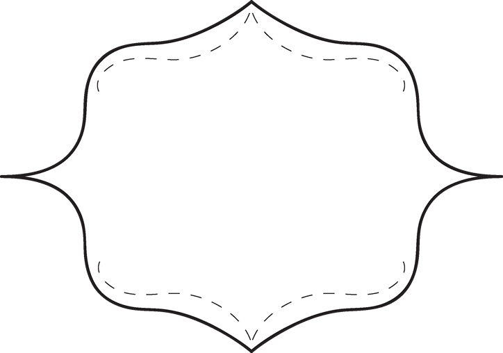 Simple Black And White Frame Clipart