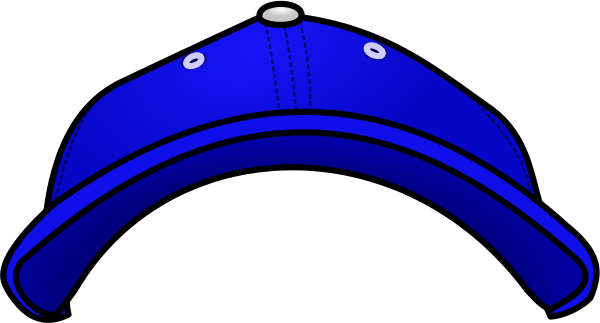Baseball hat hat baseball cap blue clip art at vector clip art ...