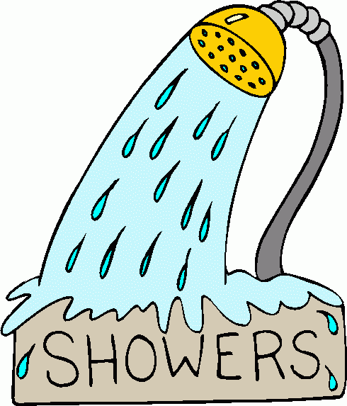 Taking A Shower Clipart