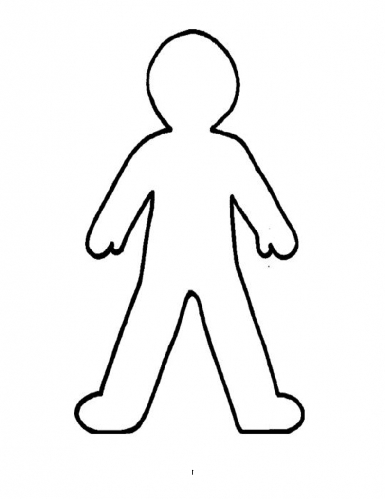 Outline Drawing Of A Person - ClipArt Best