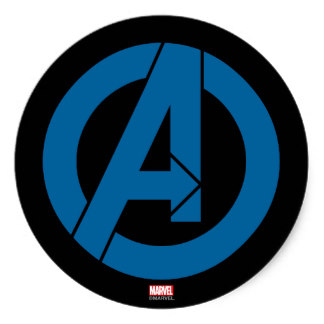 Avengers Symbol Stickers | Zazzle.com.au