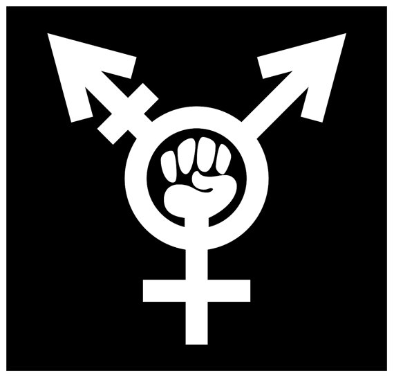 New Black Sticker Decal Trans Fist by GoodLookingCorpse on Etsy