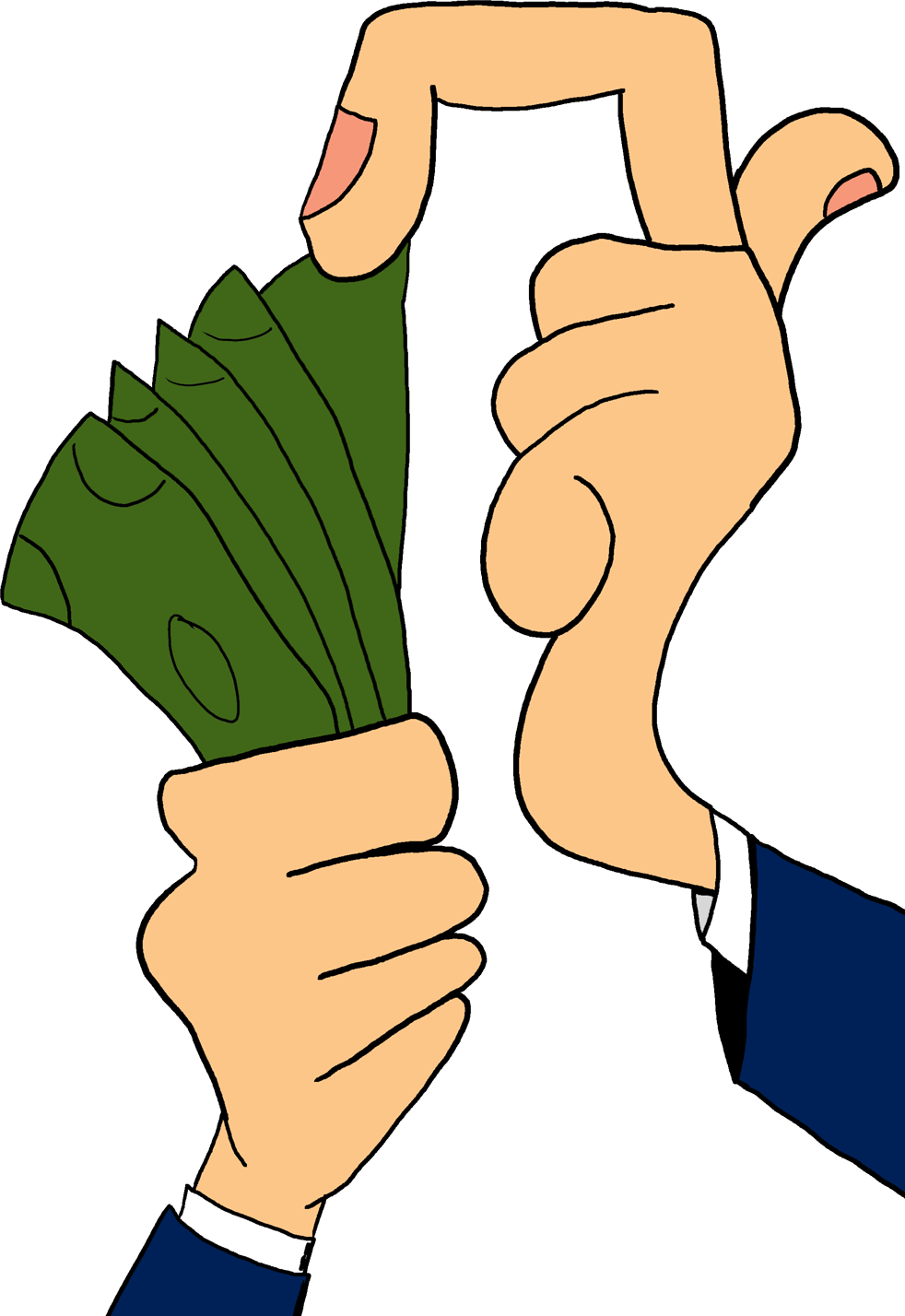 Cartoon money clipart