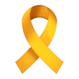 Childhood Cancer Awareness Ribbon] | [Childhood Cancer Gold Ribbon]