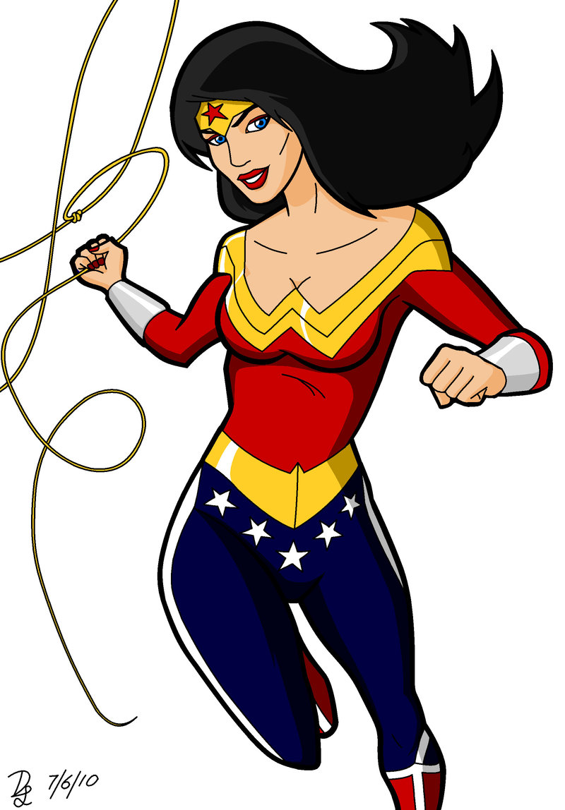 Clipart wonder woman and superman