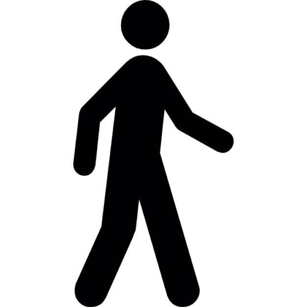 Silhouette of a man walking Icons | Free Download