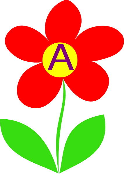 Flower Letters Clipart