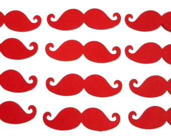 Red mustache