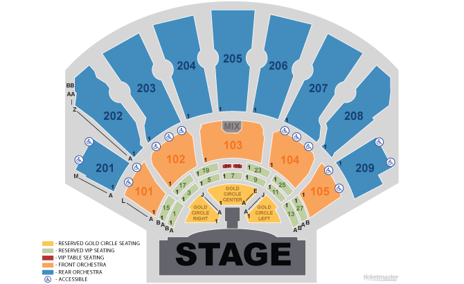 Tropicana Las Vegas Show Seating Chart