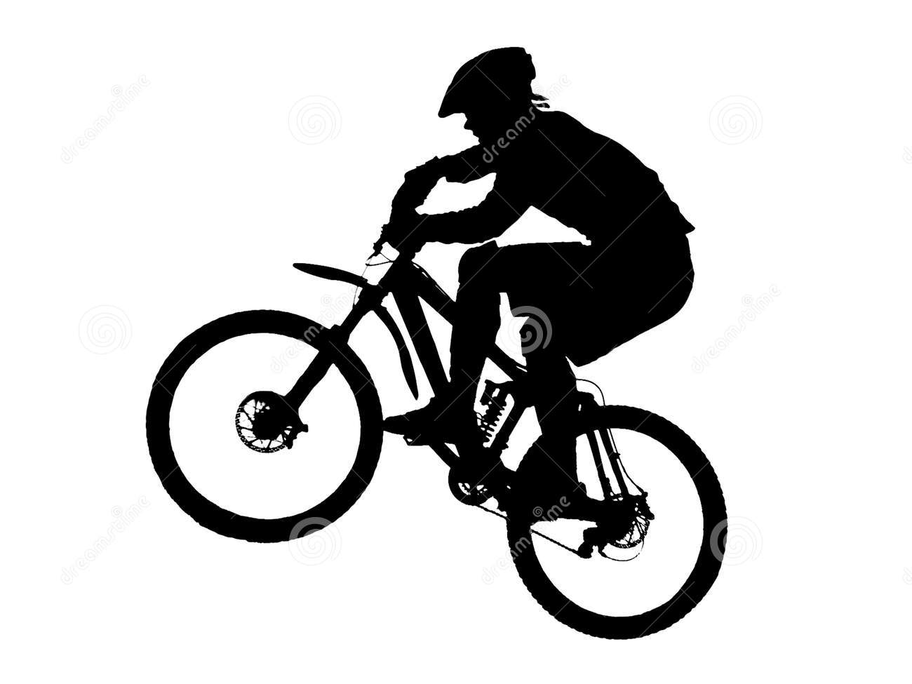Bicycle clipart for silhouette